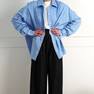 Striped Oversized Button Down