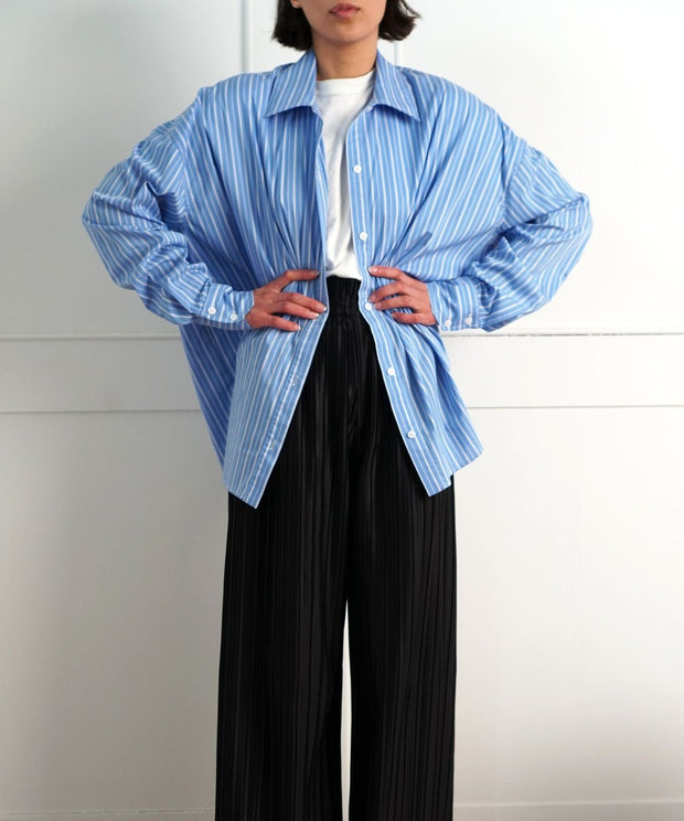 Striped Oversized Button Down