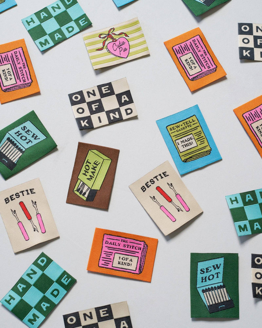 One of a Kind Checkerboard Large Garment Labels