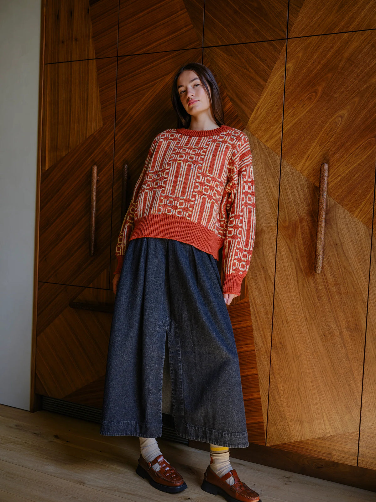 Passing Through Sweater | Brick