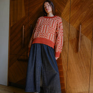 Passing Through Sweater | Brick