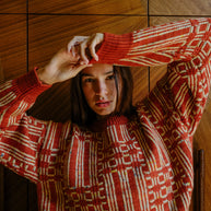Passing Through Sweater | Brick