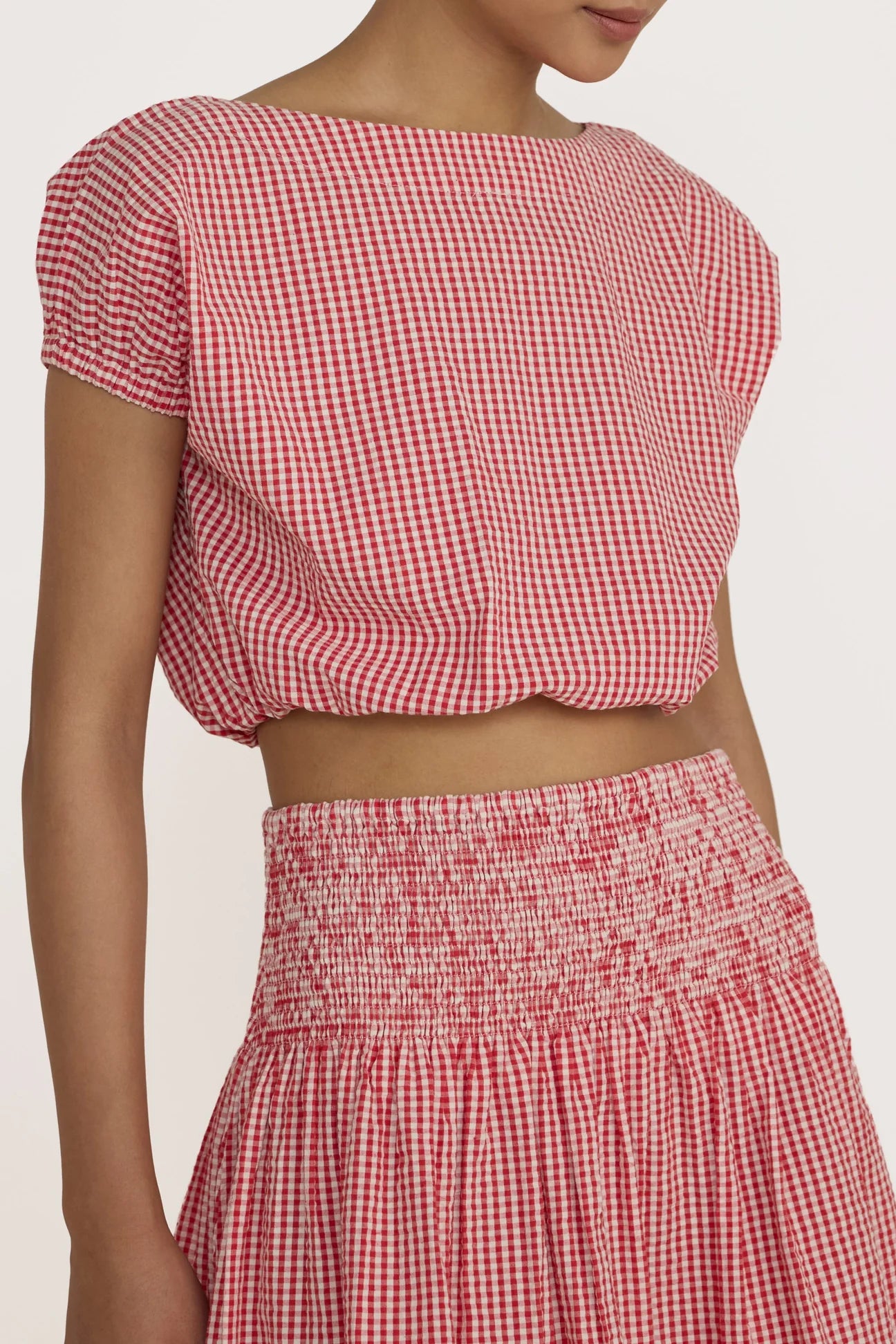 Bubble Top | Poppy Gingham