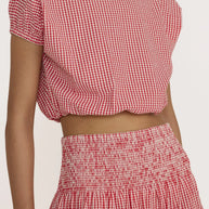 Bubble Top | Poppy Gingham