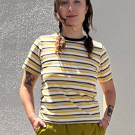 Rockaway Tee - Goldfinch Stripe