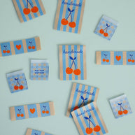 Handmade Cherry Large Garment Labels