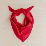 Merino Triangle Scarf | Red