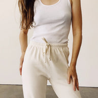 The Ribbed Tank Top | White