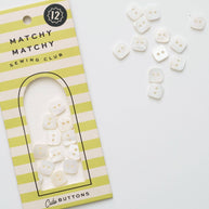 Square Shaped Shell Buttons