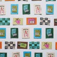One of a Kind Checkerboard Large Garment Labels