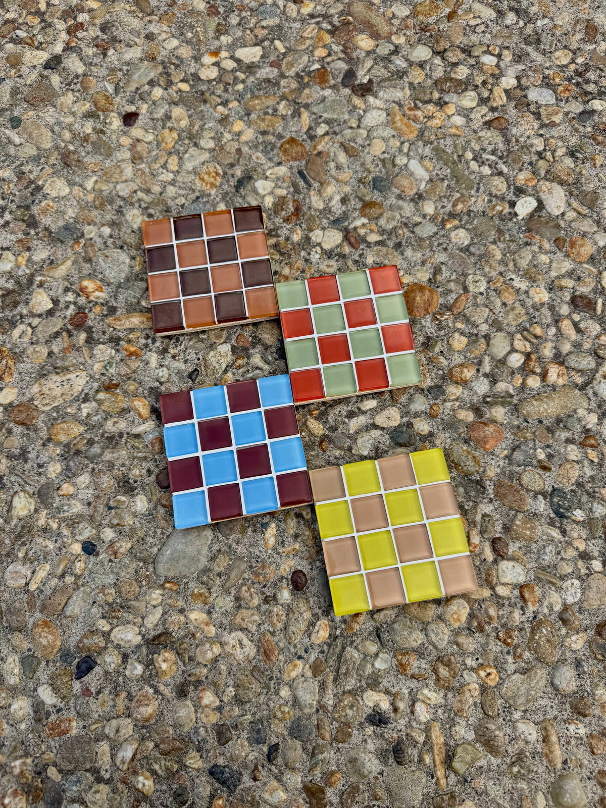 Handmade Glass Tile Coaster - MCM
