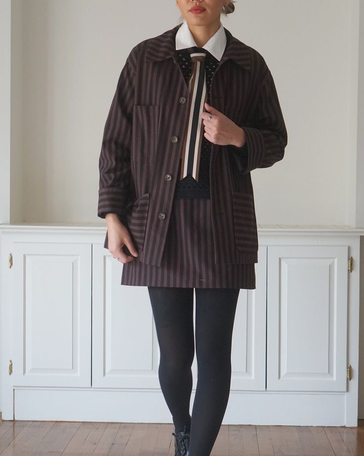 Striped Canvas Barn Jacket