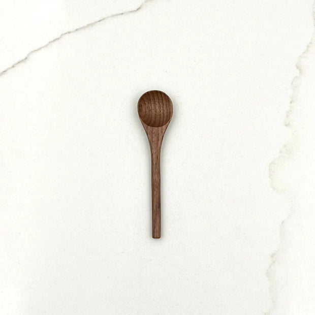 4" Walnut Wood Tiny Spoon