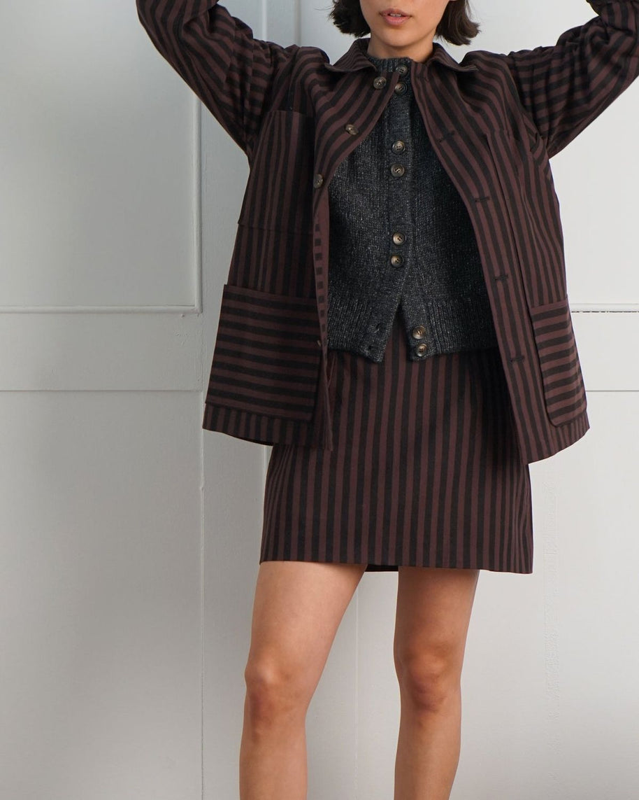 Striped Canvas Barn Jacket