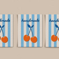 Handmade Cherry Large Garment Labels