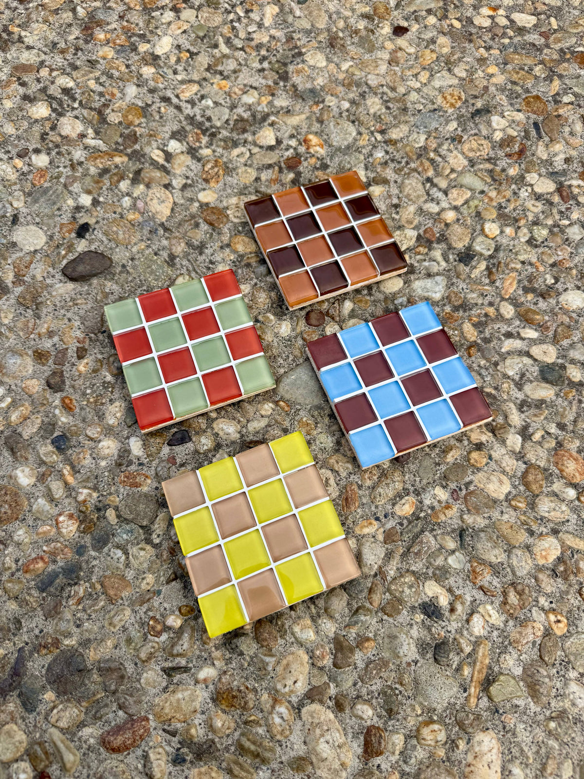 Handmade Glass Tile Coaster - MCM
