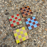 Handmade Glass Tile Coaster - MCM