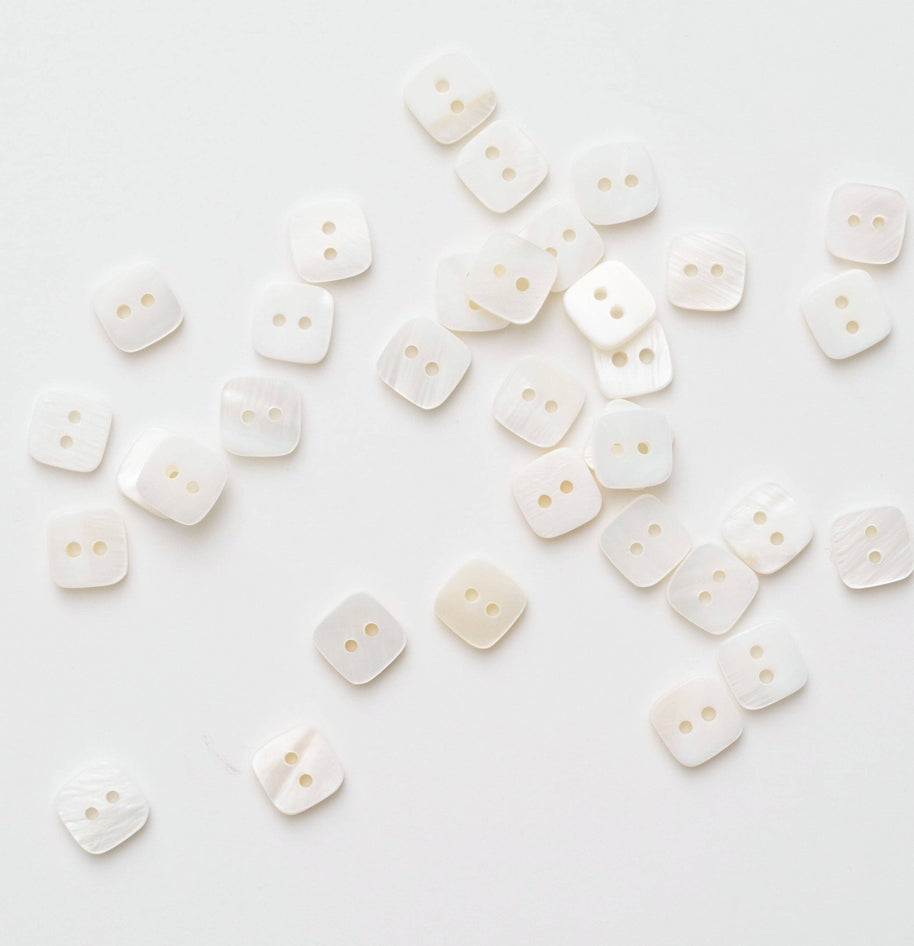 Square Shaped Shell Buttons