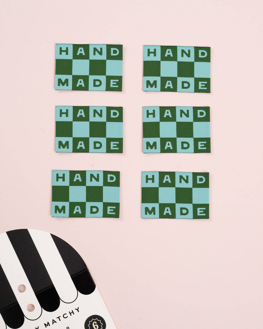 Handmade Checkerboard Large Garment Labels
