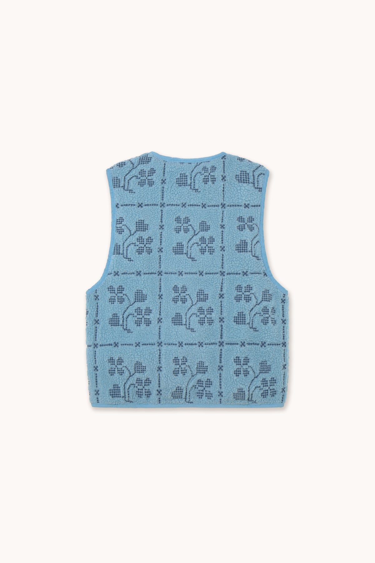 Dots & Flowers Sherpa Vest