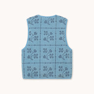 Dots & Flowers Sherpa Vest