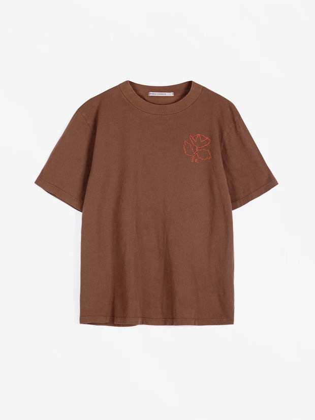 Red Vibrant Flower T-shirt