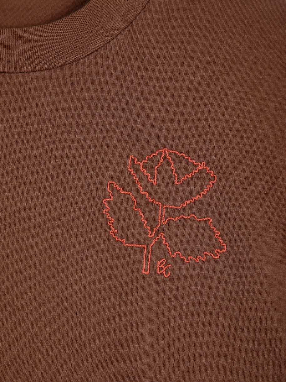 Red Vibrant Flower T-shirt