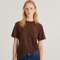 Red Vibrant Flower T-shirt