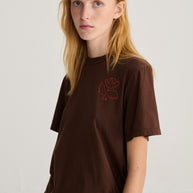 Red Vibrant Flower T-shirt