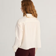 Lace Ending Poplin Shirt