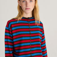 Striped Cotton Cardigan