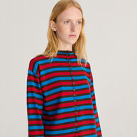 Striped Cotton Cardigan