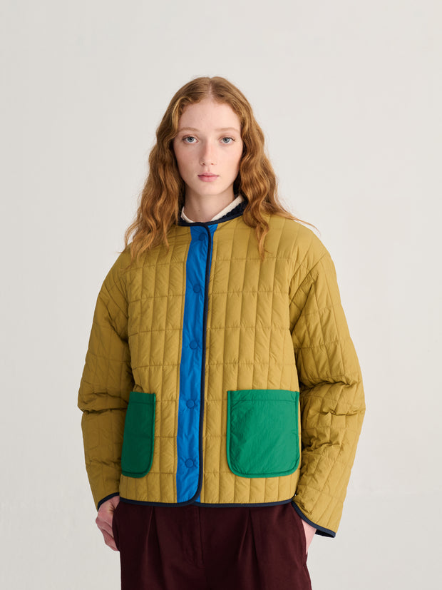 Color Block Reversible Jacket