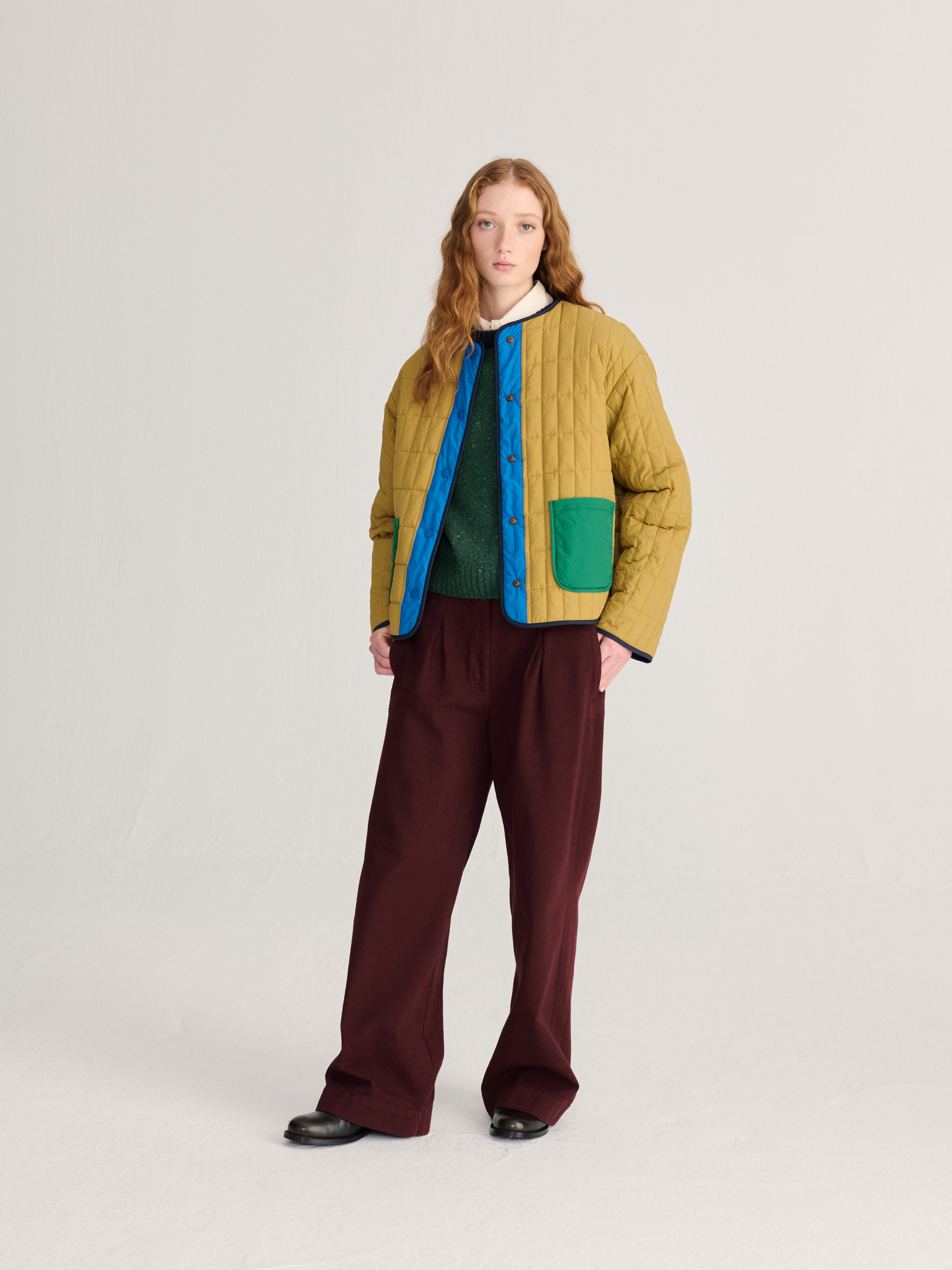 Color Block Reversible Jacket