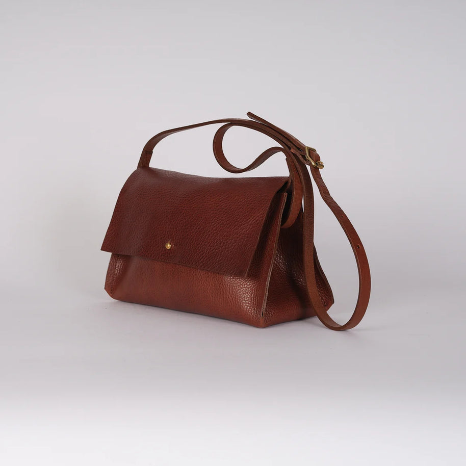 Papaya Midi Pleat Bag