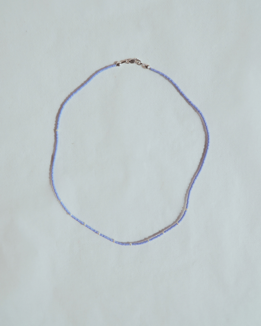 Blue w/ Rice Pearls | 17.5"