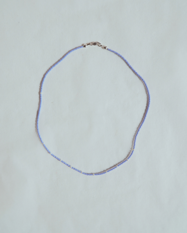 Blue w/ Rice Pearls | 17.5"