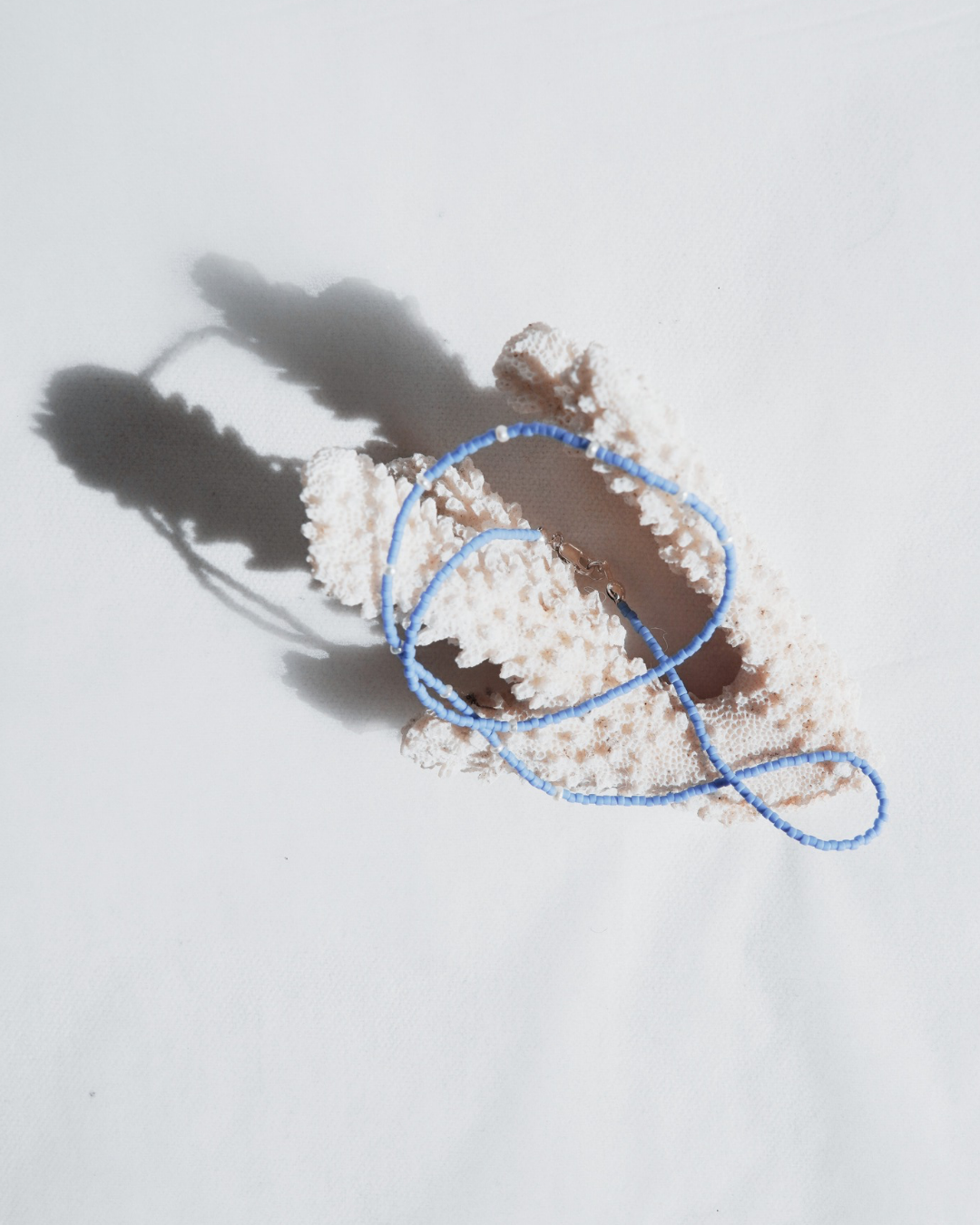 Blue w/ Rice Pearls | 17.5