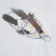 Blue w/ Rice Pearls | 17.5