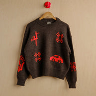X90 + Birds Sweater | Walnut