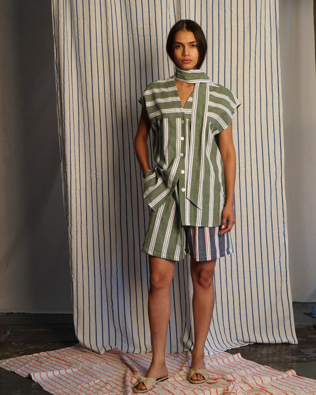 Cabana Stripe Bermuda Shorts