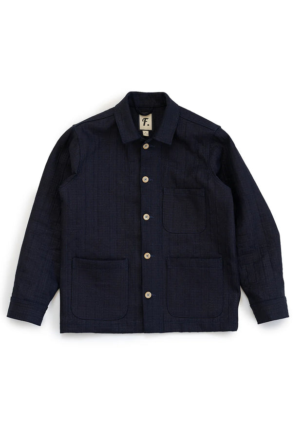 Sashiko Studio Coat - Indigo