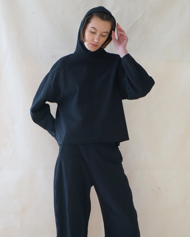 Seersucker Jersey Hoodie