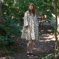 Mono Spot Folk Dress