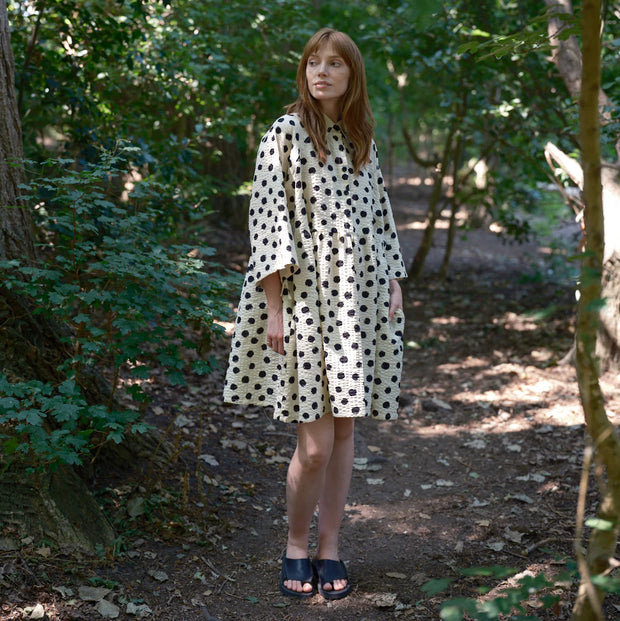Mono Spot Folk Dress