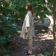 Mono Spot Folk Dress