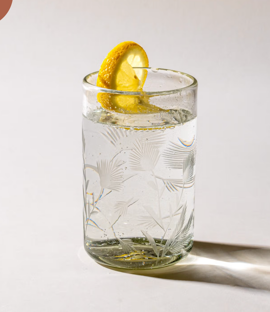 Etched Thistle Glassware