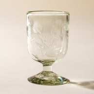 Etched Thistle Glassware