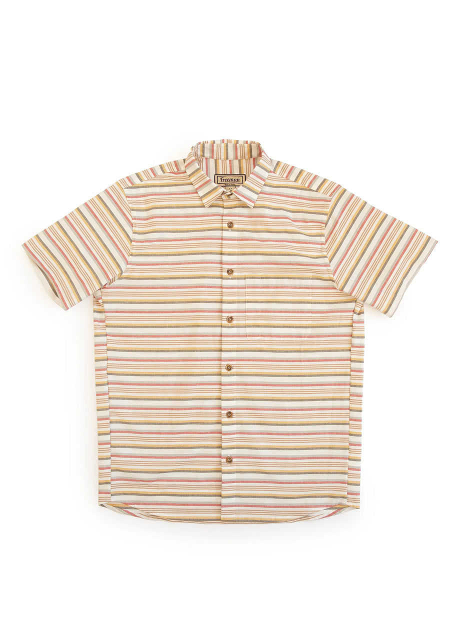 Short Sleeve Weathervane - Sunset Stripe