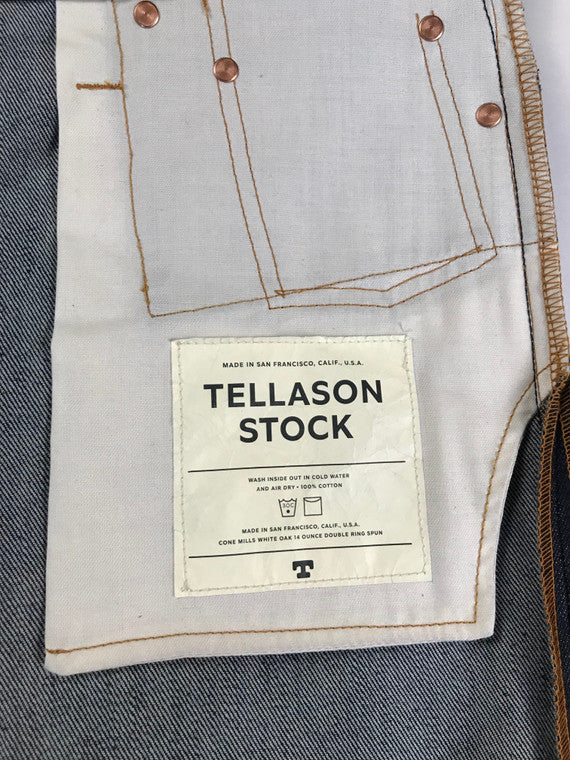 Tellason Stock Straight Leg 14 oz. Jeans